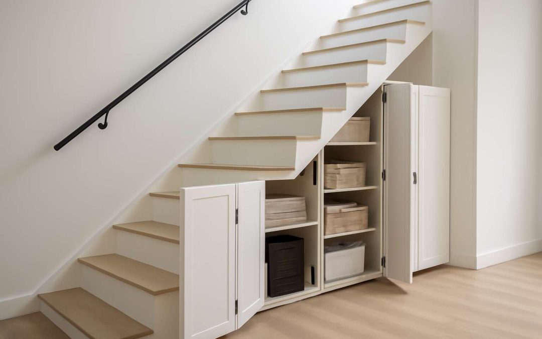 folding doors under stairs