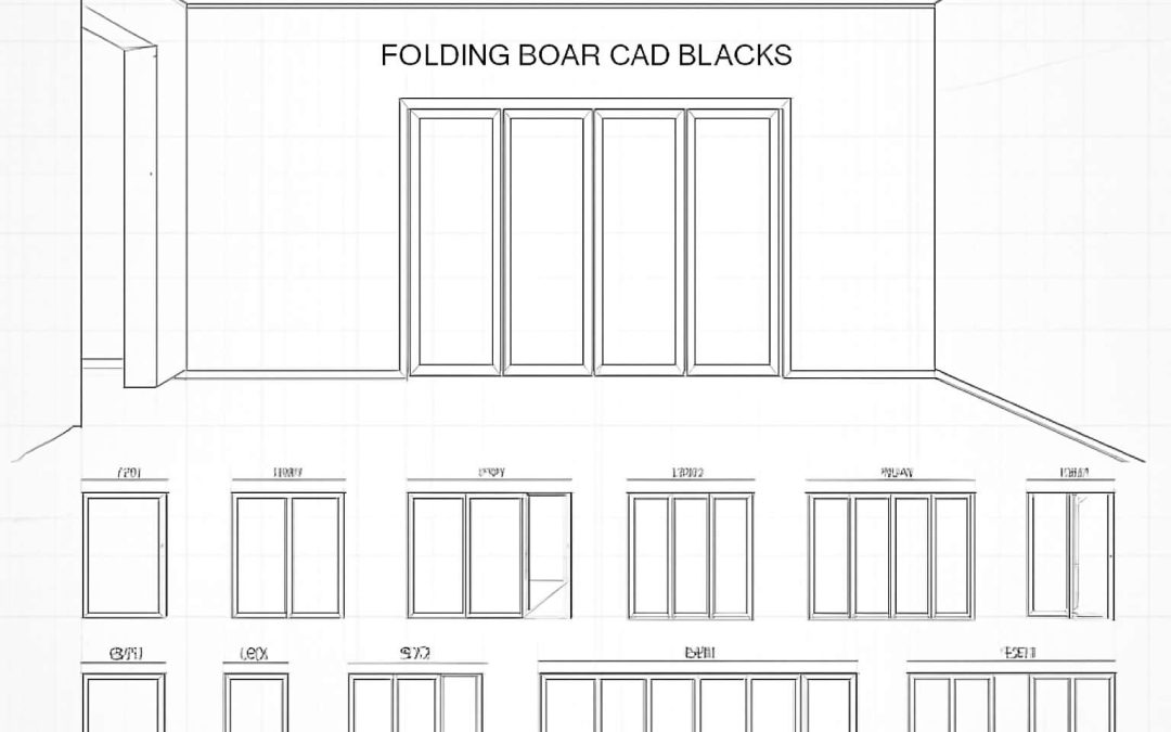 folding doors cad block