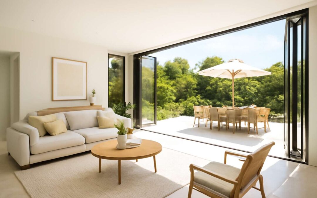Transform rooms with frameless glass folding doors for a bright, seamless blend.
