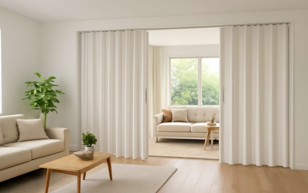 Transform Your Space with a folding doors room divider that blends style and privacy.