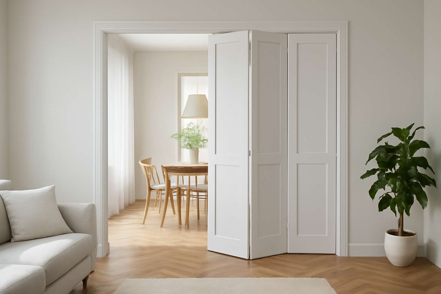 Elevate your layout with folding doors to separate rooms for flexible ...