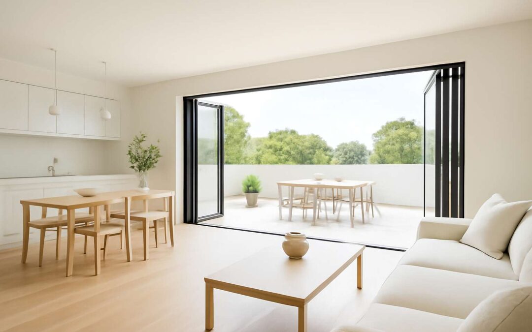 folding doors open plan