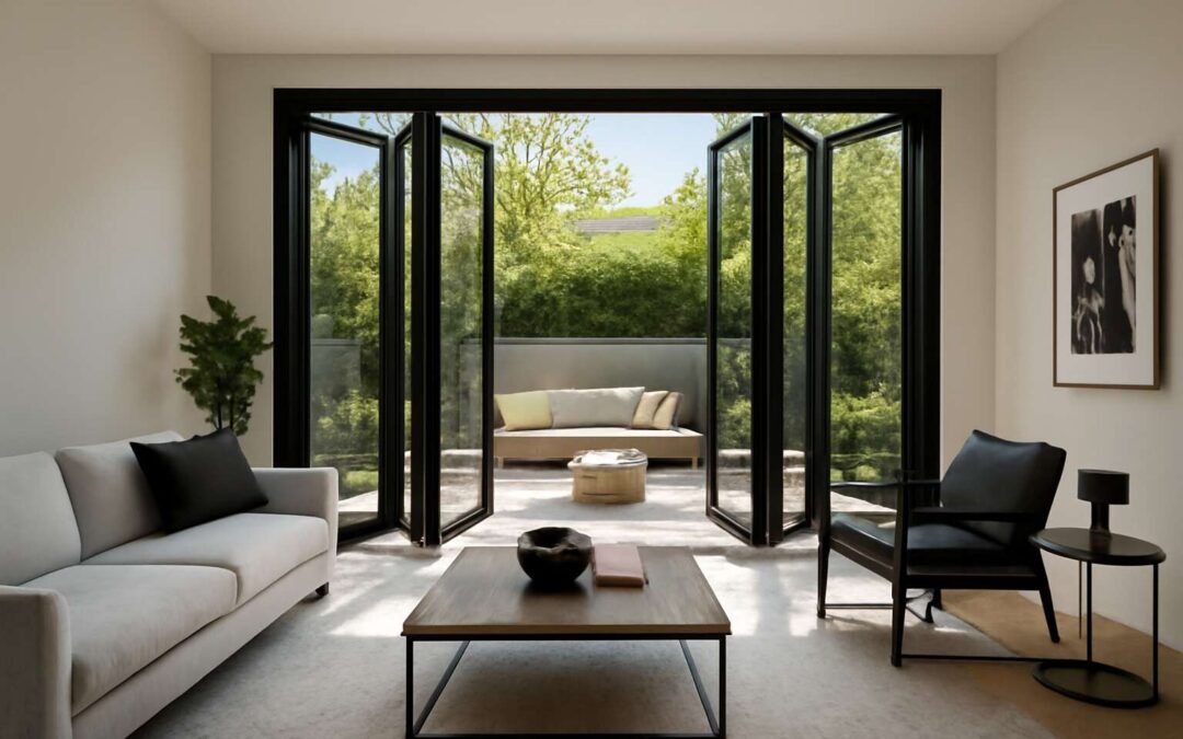 Transform your space with folding doors black for sleek, light-filled interiors.