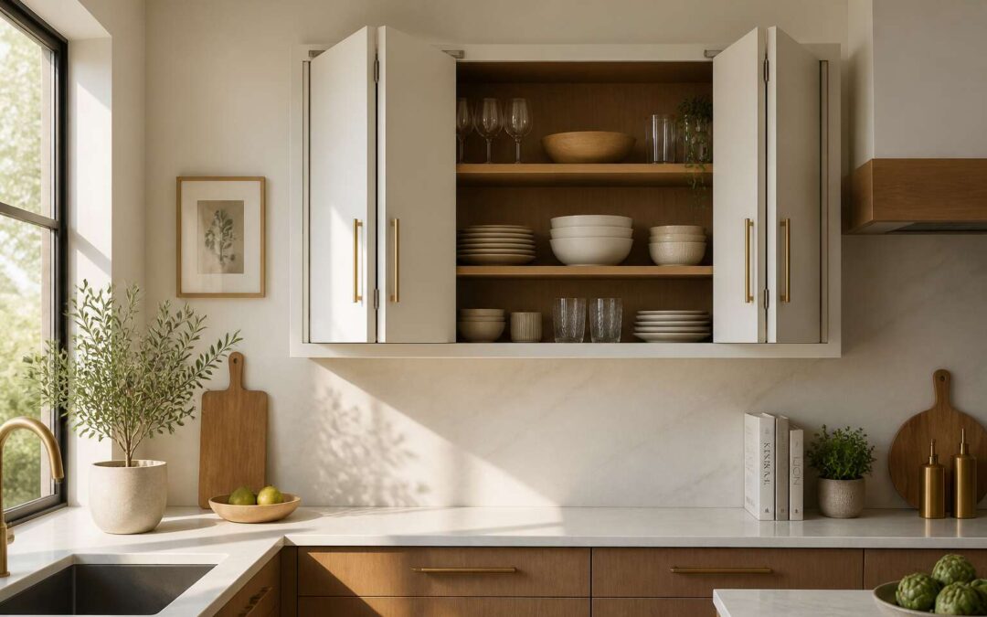 folding doors kitchen cabinet